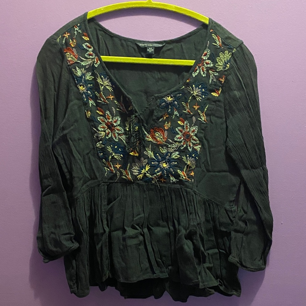 Embroidered bohoWomen's Top